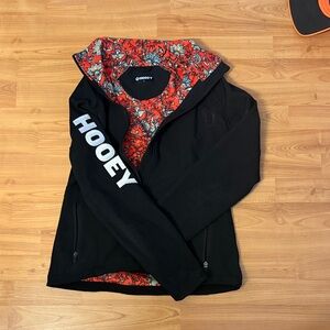 Hooey Women's Black Utility Jacket with Red Floral Lining